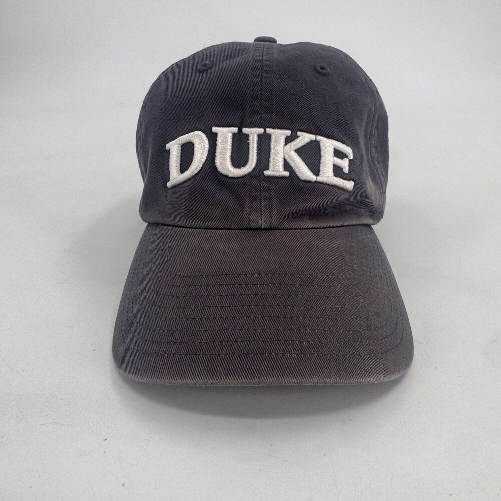 VTG Duke Blue Devils Twins Enterprise Strapback Dad Hat Cap Gray NCAA College